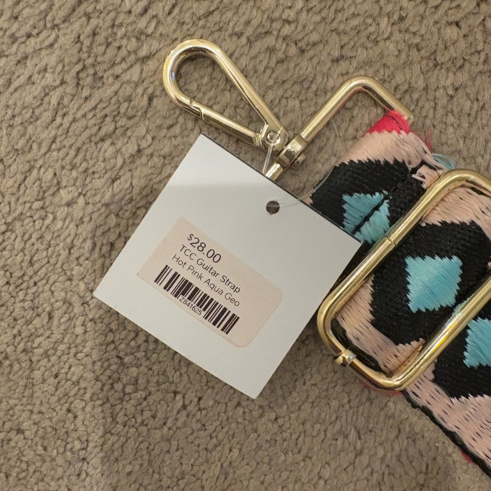 Colorful Geometric Patterned Belt - Picture 2 of 2